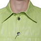 Green Cotton Collared Men Button Down Shirt