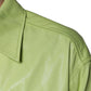 Green Cotton Collared Men Button Down Shirt