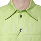 Green Cotton Collared Men Button Down Shirt