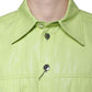 Green Cotton Collared Men Button Down Shirt