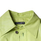 Green Cotton Collared Men Button Down Shirt