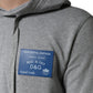 Gray Cotton Logo Hooded Sweatshirt Sweater