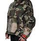 Multicolor Camouflage Hooded Sweatshirt Sweater