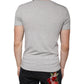 Gray Logo Print Crewneck Short Sleeve T-shirt