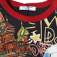 Multicolor Graphic Print Cotton Crew Neck T-shirt