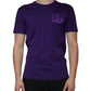 Purple DG Logo Cotton Crew Neck T-shirt