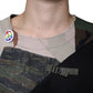 Multicolor Camouflage Cotton Round Neck T-shirt