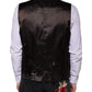 Black Cotton Waistcoat Dress Formal Vest