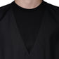 Black Wool Waistcoat Dress Formal Vest