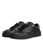 Black Studded Low Top Men Sneakers Shoes