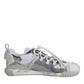 White Silver Low Top NS1 Sneakers Shoes