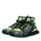 Multicolor Fabric High Top Sorrento Sneakers Shoes