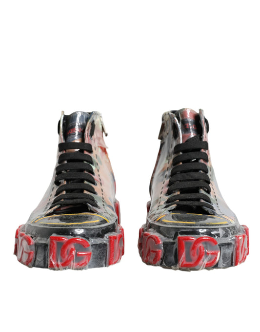 Multicolor Camouflage High Top Sneakers Shoes