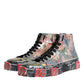 Multicolor Camouflage High Top Sneakers Shoes