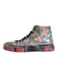 Multicolor Camouflage High Top Sneakers Shoes