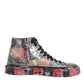 Multicolor Camouflage High Top Sneakers Shoes