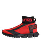 Red Black High Top Sorrento Sneakers Shoes