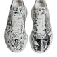 White Black Graffiti Daymaster Sneakers Shoes