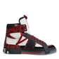 Multicolor Leather High Top Sneakers Shoes