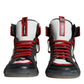 Multicolor Leather High Top Sneakers Shoes