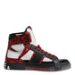 Multicolor Leather High Top Sneakers Shoes