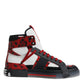 Multicolor Leather High Top Sneakers Shoes