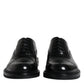 Black Leather Oxford Wingtip Men Formal Shoes