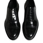 Black Leather Oxford Wingtip Men Formal Shoes