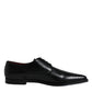 Black Leather Derby Formal Dress Shoes