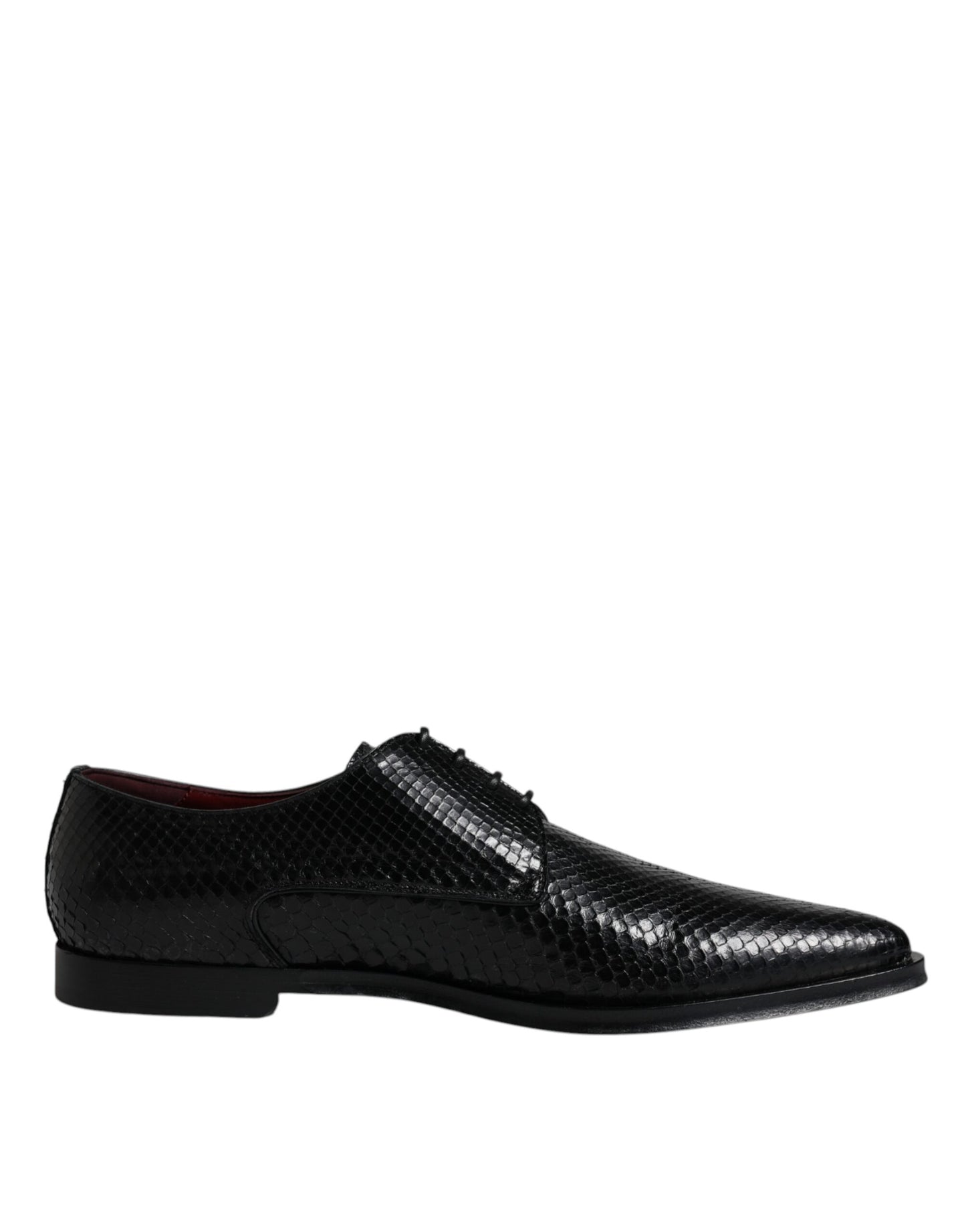 Black Leather Derby Formal Dress Shoes