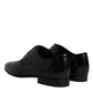 Black Leather Lace Up Men Derby Formal Shoes