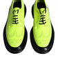 Neon Green Leather Lace Up Derby Dress Shoes