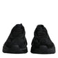 Black Leather Daymaster Low Top Sneakers Shoes