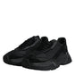 Black Leather Daymaster Low Top Sneakers Shoes