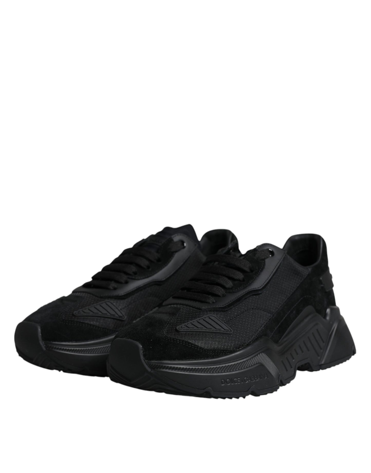 Black Leather Daymaster Low Top Sneakers Shoes