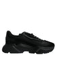 Black Leather Daymaster Low Top Sneakers Shoes