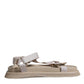 Beige Nappa Devotion Strap Men Sandals Shoes