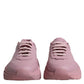 Pink Leather Daymaster Low Top Sneakers Shoes