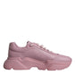 Pink Leather Daymaster Low Top Sneakers Shoes