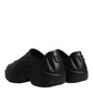 Black Foiled Rubber Toy Low Top Sneakers Shoes