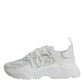 White Nylon Daymaster Low Top Sneakers Shoes