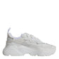 White Nylon Daymaster Low Top Sneakers Shoes