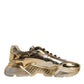 Gold Leather Daymaster Low Top Sneakers Shoes