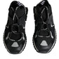 Black Mesh Sorrento Trekking Sneakers Shoes