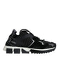 Black Mesh Sorrento Trekking Sneakers Shoes