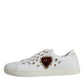 White Portofino Sacred Heart Sneakers Shoes