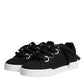 Black Portofino Low Top Sneakers Shoes