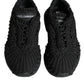 Black Knitted Daymaster Sneakers Shoes