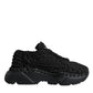 Black Knitted Daymaster Sneakers Shoes