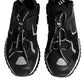 Black Mesh Sorrento Trekking Sneakers Shoes